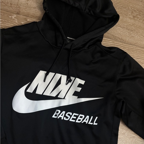 Nike Black and White Baseball Hoodie - Picture 2 of 5